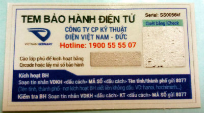 Gói 10000 QR Code tem bảo hành điện tử