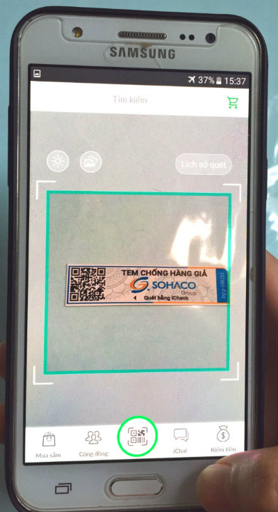 QR Code tem chống giả điện tử