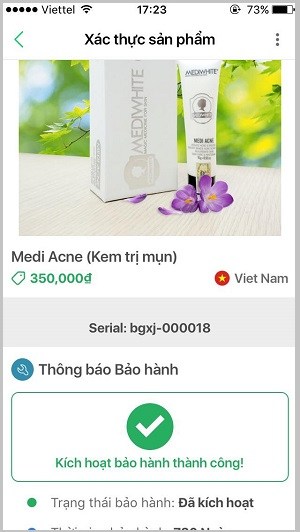 QR Code tem chống giả điện tử